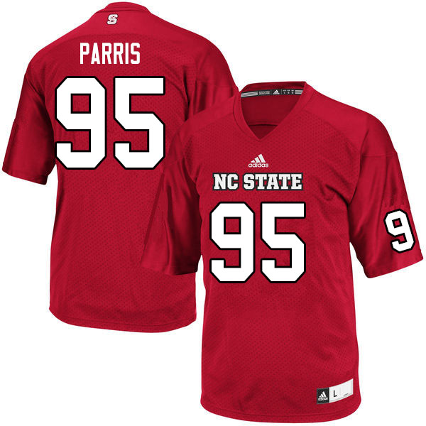 Men #95 Nolan Parris NC State Wolfpack College Football Jerseys Sale-Red